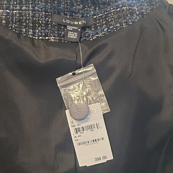 Louben Wool Blend Knit Dress Jacket - Picture 7 of 8